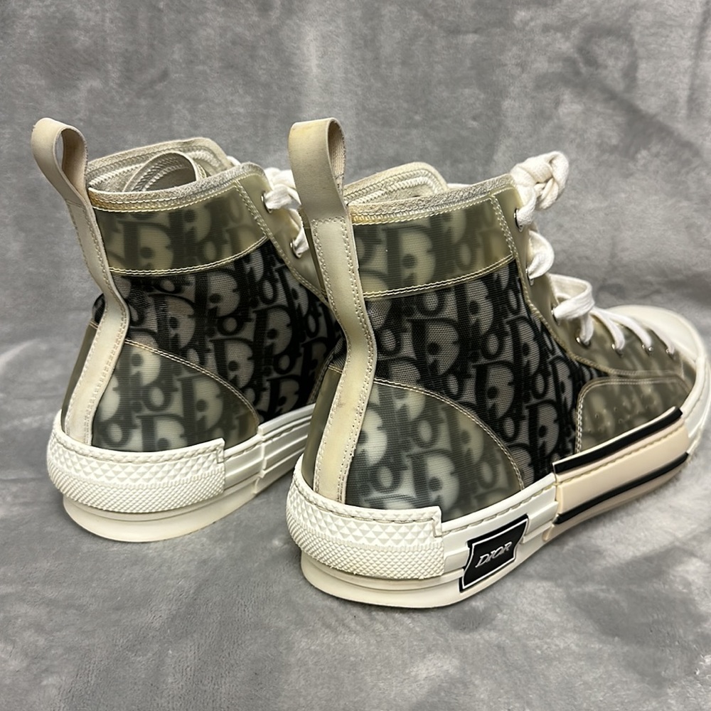 Christian Dior B23 Oblique Logo Canvas Sneakers Size 45 - Picture 5 of 10